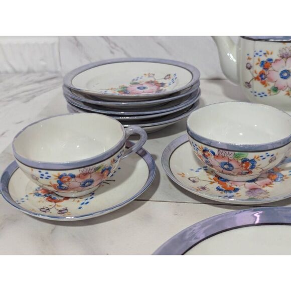 No Brand Made In Japan 23-Piece Child Tea Set Floral Design - Picture 3 of 7